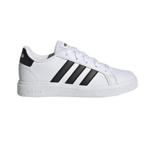 Adidas Grand Court White with Black Stripes
